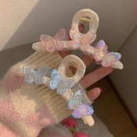 Women's Elegant Butterfly Plastic Resin Hair Claws main image 1