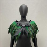 Unisex Punk Solid Color Chicken Feather Shawl sku image 10