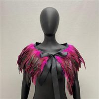 Unisex Punk Solid Color Chicken Feather Shawl sku image 6