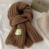 Women's Elegant Solid Color Knit Scarf sku image 8