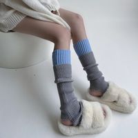 Women's Japanese Style Sweet Color Block Polyacrylonitrile Fiber Over The Knee Socks A Pair sku image 1