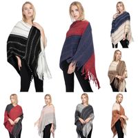 Women's Streetwear Color Block Acrylic Fiber/artificial Wool Tassel Shawl main image 1
