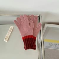 Women's Lady Simple Style Color Block Gloves 1 Set sku image 3