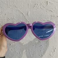 Hip-hop Retro Heart Shape Pc Heart Shape Full Frame Women's Sunglasses sku image 3