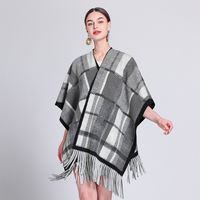 Women's Sweet Lattice Polyester Printing Shawl main image 1