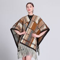 Women's Sweet Lattice Polyester Printing Shawl main image 3