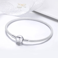 Style Simple Commuer Rond Argent Sterling Placage Plaqué Argent Bracelets main image 7