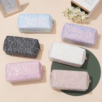 Women's Polyester Solid Color Classic Style Square Zipper Cosmetic Bag main image 3