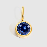 1 Piece Stainless Steel Rhinestones 14K Gold Plated Rose Gold Plated Inlay Polished Pendant sku image 8