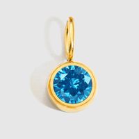 1 Piece Stainless Steel Rhinestones 14K Gold Plated Rose Gold Plated Inlay Polished Pendant sku image 9
