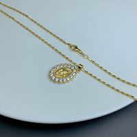 Elegant Streetwear Geometric Copper Zircon Pendant Necklace Necklace In Bulk main image 5