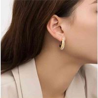 1 Pair Simple Style Solid Color Polishing Plating Inlay 304 Stainless Steel Pearl Ear Studs main image 1