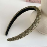 Women's Sweet Solid Color Bow Knot Cloth Hair Band sku image 3