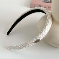 Women's Sweet Solid Color Bow Knot Cloth Hair Band sku image 2