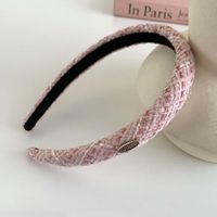 Women's Sweet Solid Color Bow Knot Cloth Hair Band sku image 1