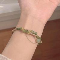 Chinoiserie Vintage Style Bamboo Bow Knot Bell Alloy Wholesale Bracelets main image 2