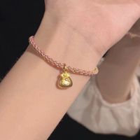 Chinoiserie Vintage Style Bamboo Bow Knot Bell Alloy Wholesale Bracelets sku image 6