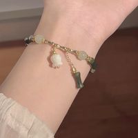 Chinoiserie Vintage Style Bamboo Bow Knot Bell Alloy Wholesale Bracelets main image 3