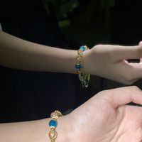 Sucré Des Nuages Dessin Animé Rhombe Alliage De Gros Bracelets sku image 19