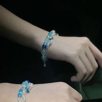 Sucré Des Nuages Dessin Animé Rhombe Alliage De Gros Bracelets sku image 21
