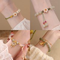 Chinoiserie Simple Style Flower Alloy Rope Wholesale Bracelets main image 1