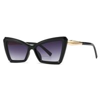 Modern Style Color Block Ac Special-Shaped Mirror Patchwork Full Frame Women's Sunglasses main image 2