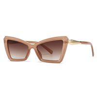 Modern Style Color Block Ac Special-Shaped Mirror Patchwork Full Frame Women's Sunglasses main image 3