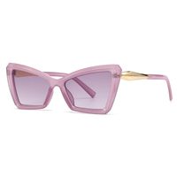 Modern Style Color Block Ac Special-Shaped Mirror Patchwork Full Frame Women's Sunglasses main image 1