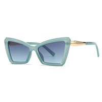 Modern Style Color Block Ac Special-Shaped Mirror Patchwork Full Frame Women's Sunglasses sku image 4