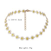 Wholesale Jewelry Casual Sweet Flower Alloy Gold Plated Necklace main image 7