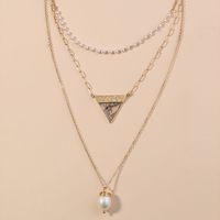 Elegant Lady Geometric Moon Copper Copper Alloy Wholesale Layered Necklaces main image 3