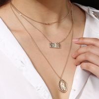 Elegant Lady Geometric Moon Copper Copper Alloy Wholesale Layered Necklaces main image 4