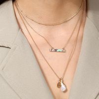 Elegant Lady Geometric Moon Copper Copper Alloy Wholesale Layered Necklaces main image 5