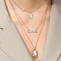 Elegant Lady Geometric Moon Copper Copper Alloy Wholesale Layered Necklaces main image 7
