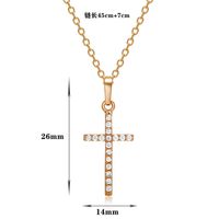 Mode Traverser Alliage Incruster Strass Collier main image 7