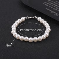 Fashion Geometric Imitation Pearl Beaded Unisex Necklace sku image 2