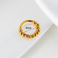 1 Piece Nose Rings & Studs Simple Style Classic Style Circle 316 Stainless Steel  Plating main image 2