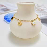Simple Style Star Stainless Steel Hollow Out Women's Anklet main image 1