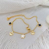 Simple Style Star Stainless Steel Hollow Out Women's Anklet main image 5