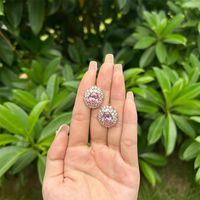 1 Pair Vintage Style Xuping Round Water Droplets Plating Inlay Alloy Copper Alloy Zircon 18k Gold Plated Ear Studs main image 3