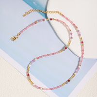 Ethnic Style Color Block Copper Beaded Necklace main image 5