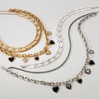 Modern Style Solid Color Alloy Women's Layered Necklaces main image 3