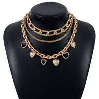 Modern Style Solid Color Alloy Women's Layered Necklaces main image 5