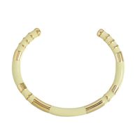 Ig Style Simple Style Color Block Copper Handmade Bangle sku image 2