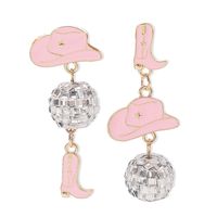 1 Pair Cowboy Style Modern Style Sweet Boots Alloy Drop Earrings main image 5