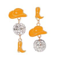 1 Pair Cowboy Style Modern Style Sweet Boots Alloy Drop Earrings sku image 5