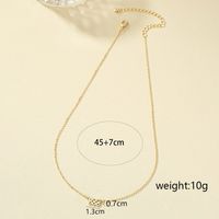 Simple Style Number Alloy Plating Metal Gold Plated Women's Pendant Necklace main image 7