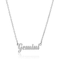 Simple Style Letter Stainless Steel Plating Pendant Necklace 1 Piece sku image 1