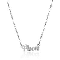 Simple Style Letter Stainless Steel Plating Pendant Necklace 1 Piece sku image 2