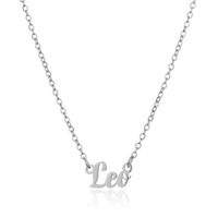 Simple Style Letter Stainless Steel Plating Pendant Necklace 1 Piece sku image 8